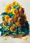 Original Watercolour Painting – "Sunflower Harvest"