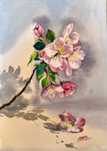 Original Watercolour Painting - "Pink Blossoms"
